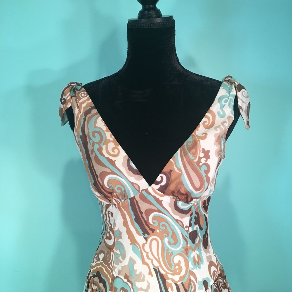 Trina Turk Silk Print Dress Size 2 - Picture 2 of 8
